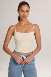 Modal Scoop-Neck Tank Top in Ivory