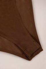 Strapless Bodysuit in Chestnut