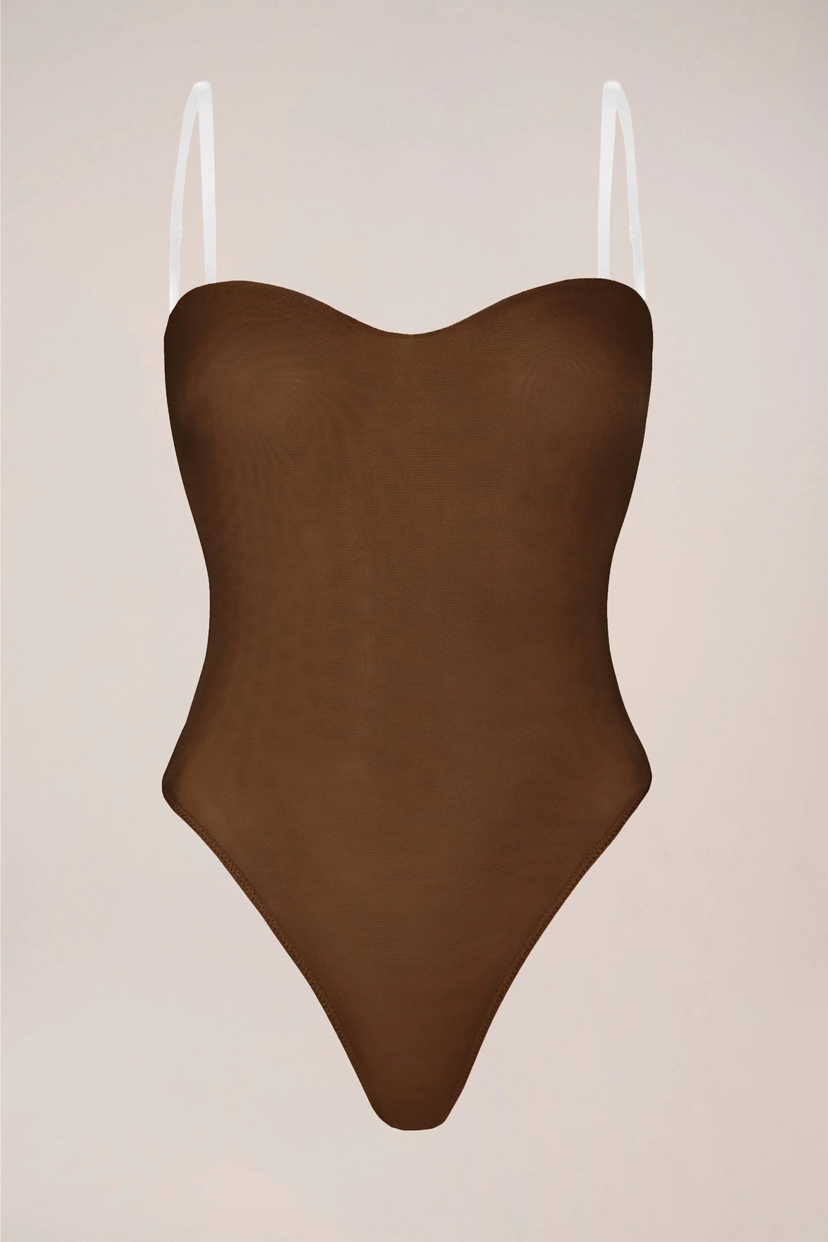 Strapless Bodysuit in Chestnut