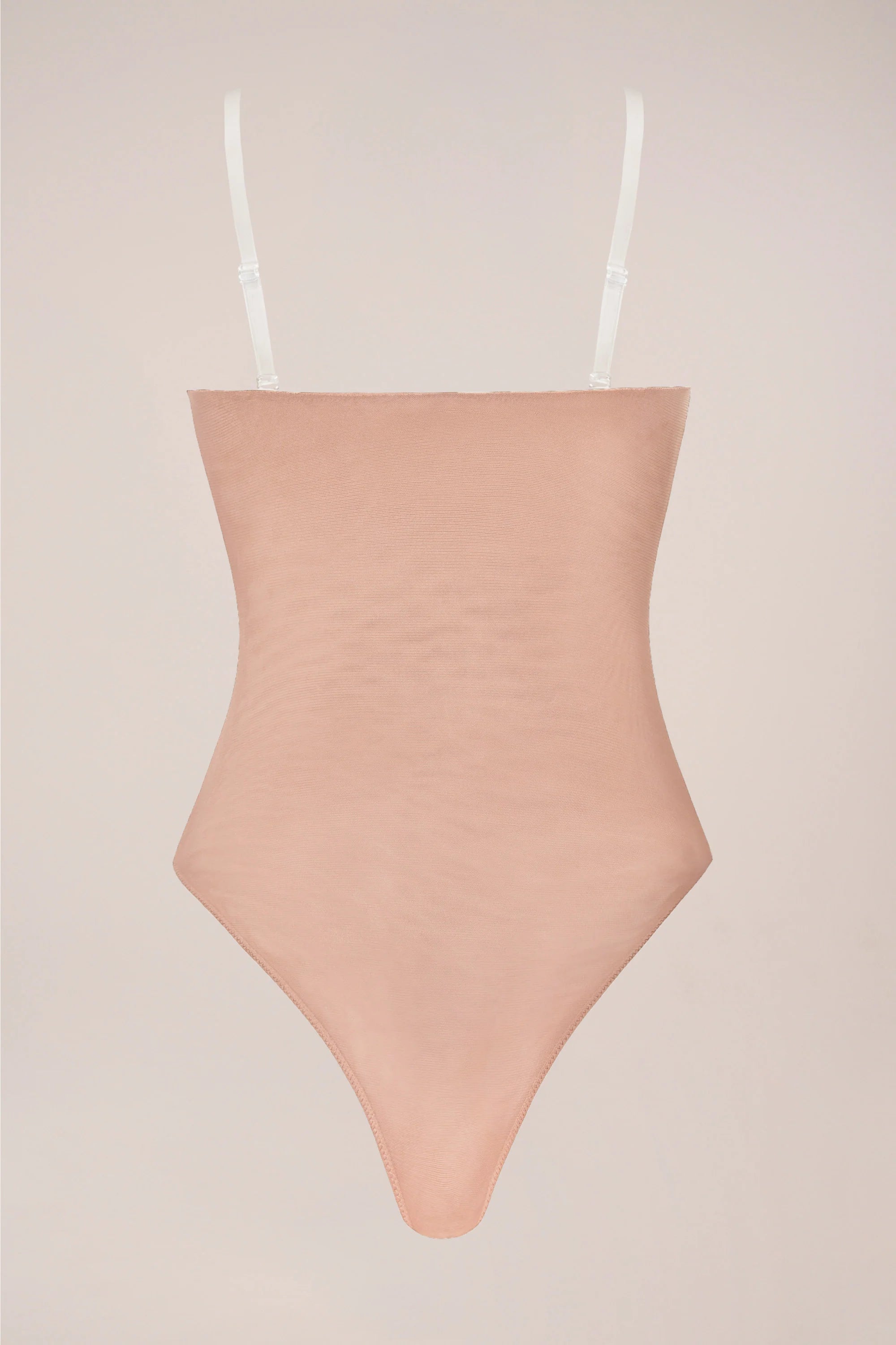 Strapless Bodysuit in Warm Peach